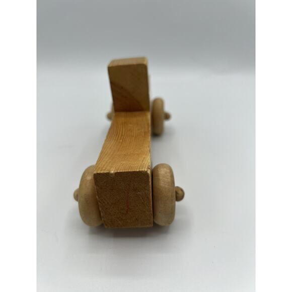 Handmade Wooden Toy Truck Natural Rustic Car Montessori Waldorf Style - Picture 4 of 7